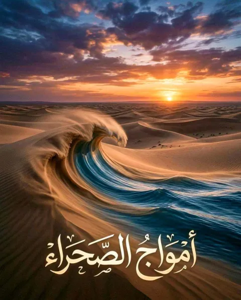 غلاف رواية امواج الصحراء