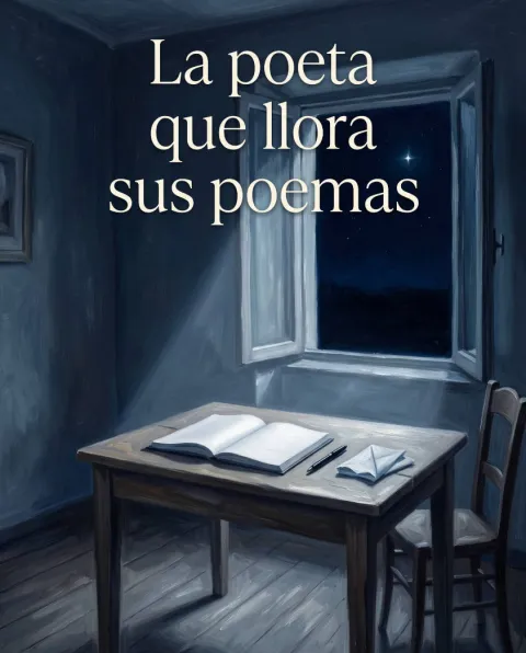 غلاف رواية La poeta que llora sus poemas