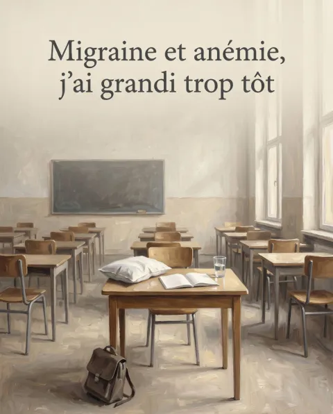 غلاف رواية Migraine et anémie, j'ai grandi trop tôt