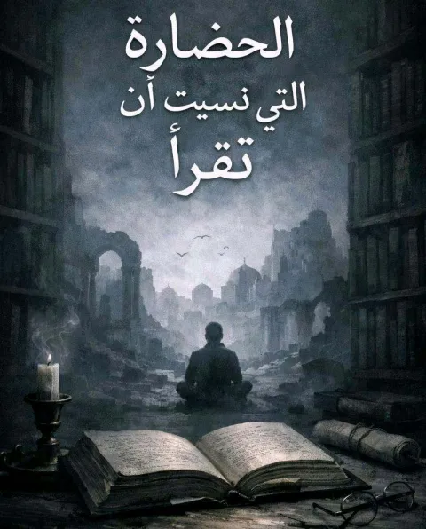 غلاف رواية الحضارة التي نسيت ان تقرا