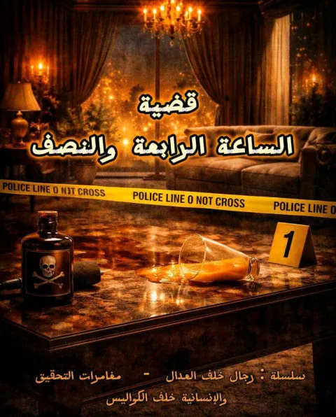 غلاف رواية قضية الساعة الرابعة والنصف