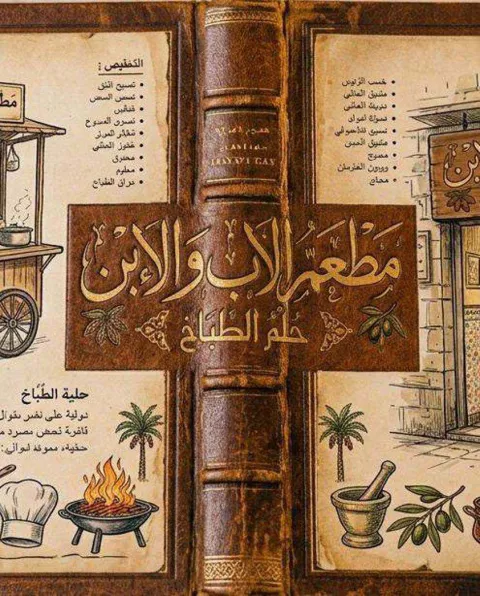 غلاف رواية مطعم الاب و الابن " حلم الطباخ "