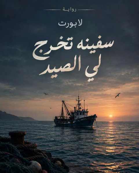 غلاف رواية لابورت سفينه تخرج لي الصيد