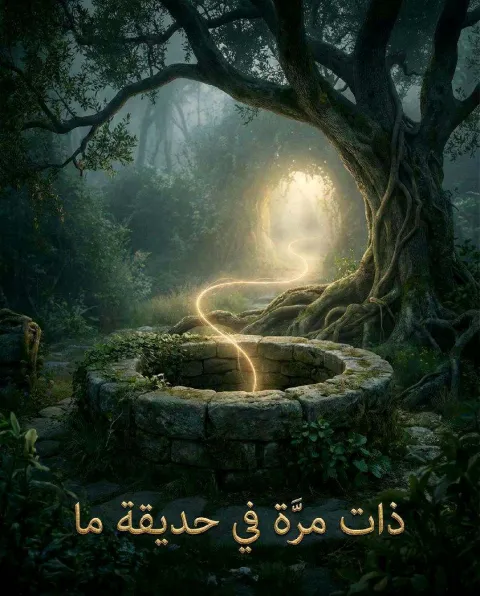 غلاف رواية ذات مرة في حديقة ما