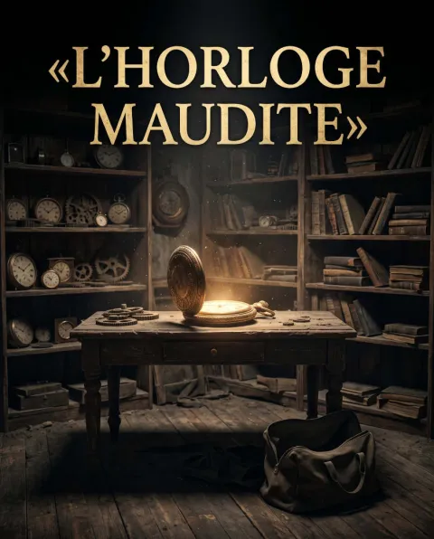 غلاف رواية L'Horloge maudite