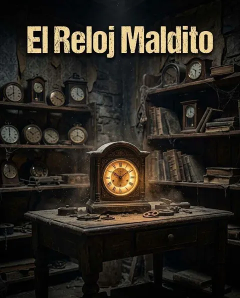 غلاف رواية El Reloj Maldito