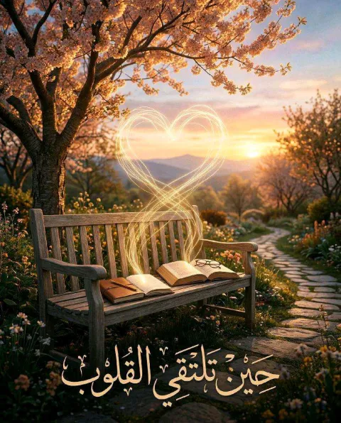 غلاف رواية حين تلتقي القلوب