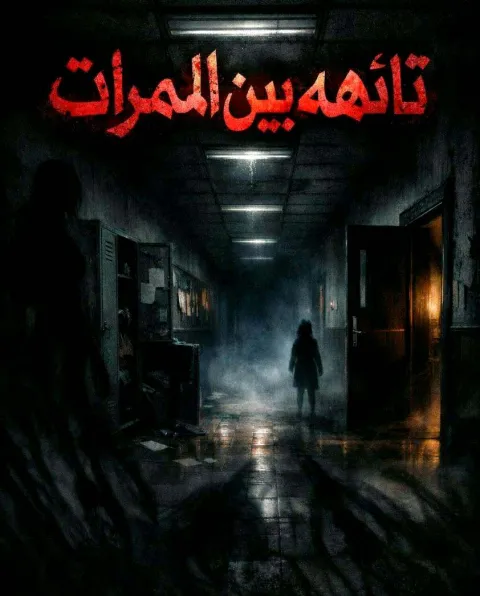 غلاف رواية تائهه بين الممرات