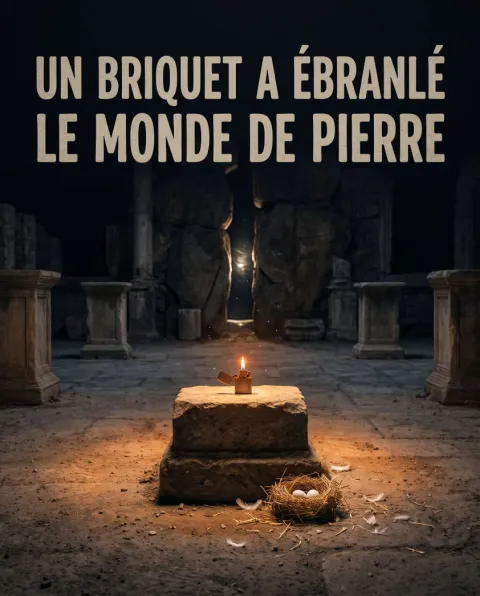 غلاف رواية Un briquet a ébranlé le monde de pierre