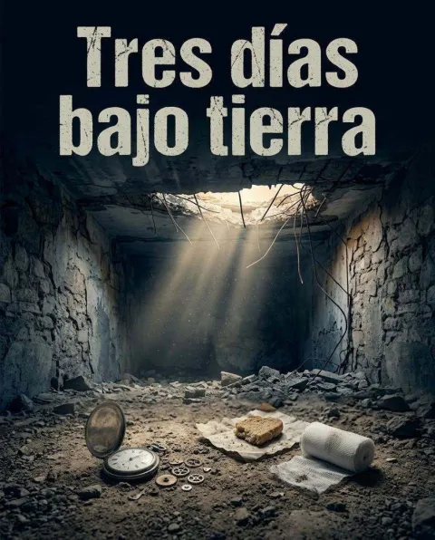غلاف رواية Tres días bajo tierra