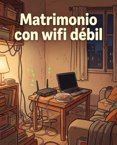 غلاف رواية Matrimonio con wifi débil