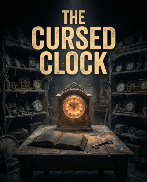 غلاف رواية The Cursed Clock