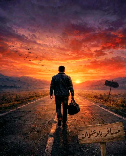 غلاف رواية مسافر بلا عنوان