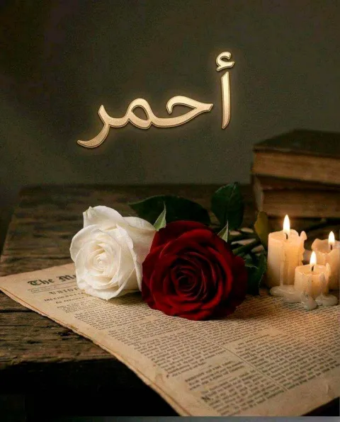 غلاف رواية أحمر