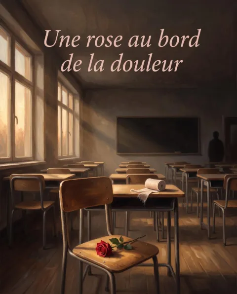 غلاف رواية Une rose au bord de la douleur
