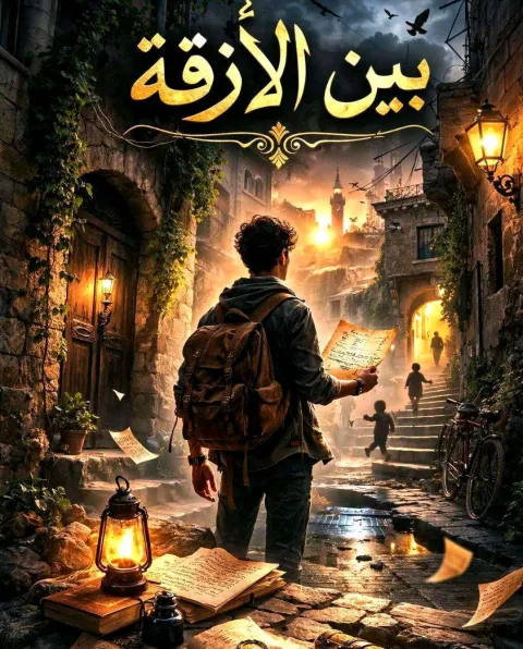 غلاف رواية بين الأزقة