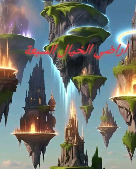 غلاف رواية اراضي الخيال السبعة