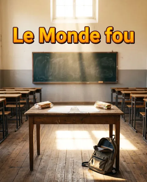 غلاف رواية Le Monde fou 🤪💥