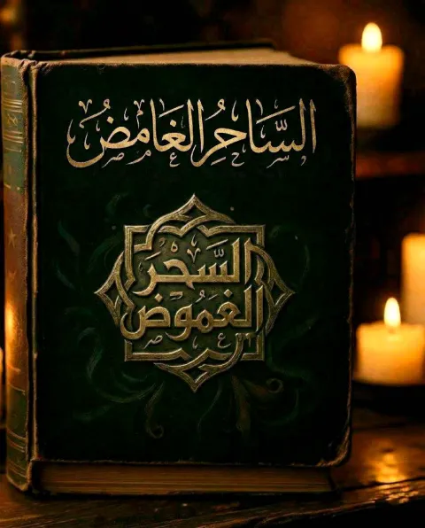 غلاف رواية الساحر الغامض