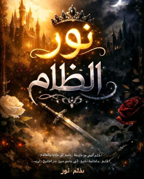 غلاف رواية نور الظلام 💗