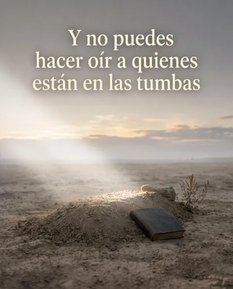 غلاف رواية Y no puedes hacer oír a quienes están en las tumbas